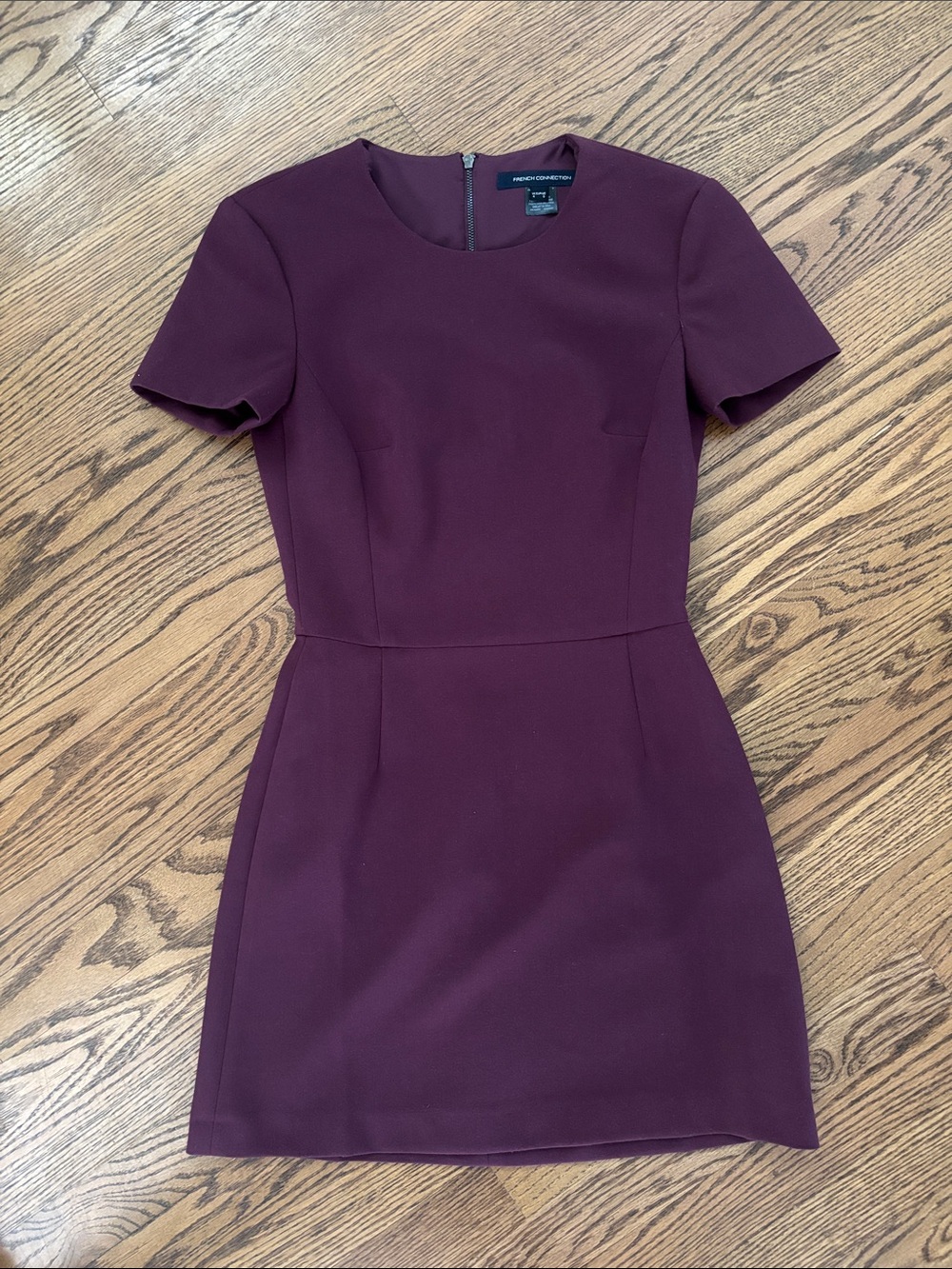 French Connection Mini Sheath Dress in Plum size 0
